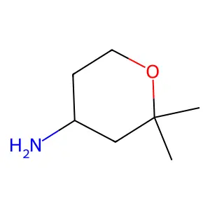 (4R)-2,2-dimethyloxan-4-amine structure