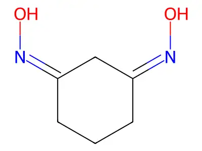 N-(3-hydroxyiminocyclohexylidene)hydroxylamine structure