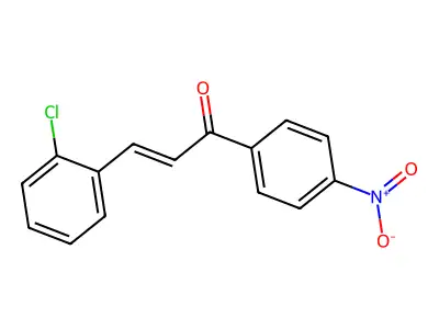 3-(2-Chlorophenyl)-1-(4-nitrophenyl)prop-2-en-1-one structure