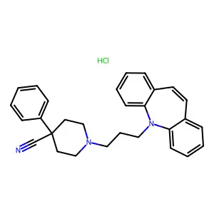 1-Piperazinecarboxylic acid, 4-(2-(N-carboxyanilino)ethyl)-, diisopropyl ester, hydrochloride structure