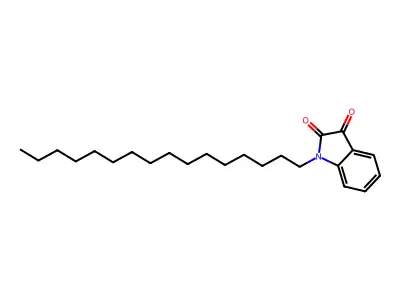 1-hexadecyl-1H-indole-2,3-dione structure