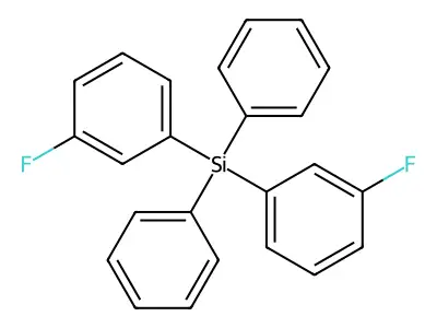 Bis(3-fluorophenyl)diphenylsilane structure