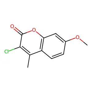 2H-1-Benzopyran-2-one, 3-chloro-7-methoxy-4-methyl- structure