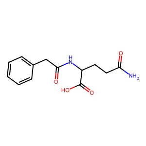 苯乙酰谷氨酰胺 structure