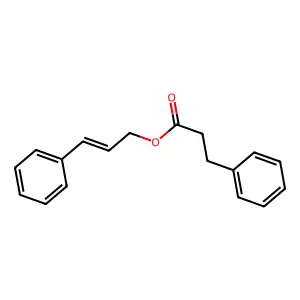 Benzenepropanoic acid, 3-phenyl-2-propenyl ester structure