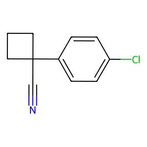 1-(4-Chlorophenyl)cyclobutanecarbonitrile structure