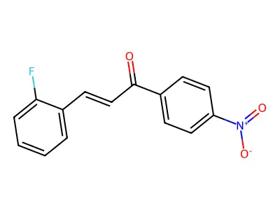 3-(2-Fluorophenyl)-1-(4-nitrophenyl)prop-2-en-1-one structure