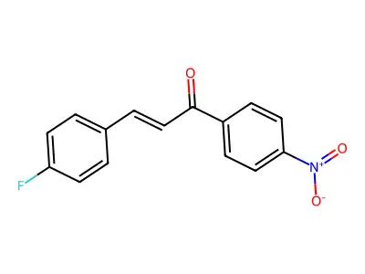 3-(4-Fluorophenyl)-1-(4-nitrophenyl)prop-2-en-1-one structure