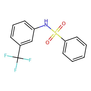N-[3-(trifluoromethyl)phenyl]benzenesulfonamide structure