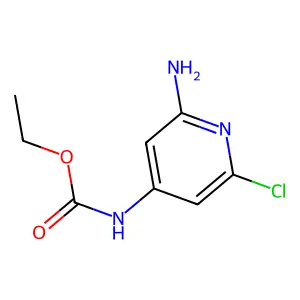 ethyl N-(2-amino-6-chloropyridin-4-yl)carbamate structure