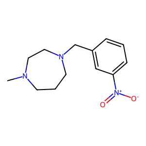 1-Methyl-4-(3-nitrobenzyl)-1,4-diazepane structure
