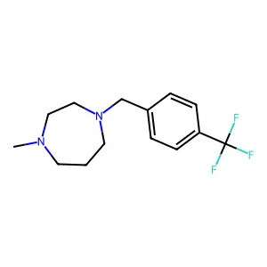 1-Methyl-4-[4-(trifluoromethyl)benzyl]-1,4-diazepane structure