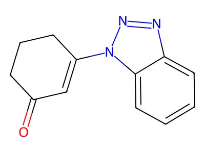 3-(1H-1,2,3-Benzotriazol-1-yl)cyclohex-2-en-1-one structure