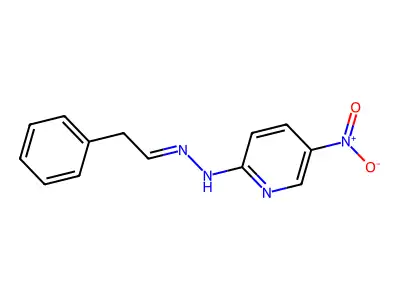 5-硝基-N-(2-苯乙亚基氨基)吡啶-2-胺 structure