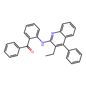 (2-((3-Ethyl-4-phenylquinolin-2-yl)amino)phenyl)(phenyl)methanone structure