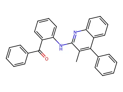 N-(2-benzoylphenyl)-3-methyl-4-phenylquinolin-2-amine structure