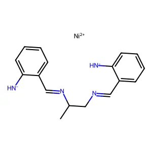 [2-[1-[(2-azanidylphenyl)methylideneamino]propan-2-yliminomethyl]phenyl]azanide;nickel(2+) structure