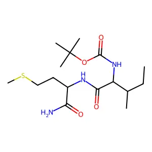 N-(tert-Butoxycarbonyl)isoleucylmethioninamide structure