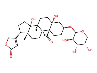 Strophanthidin arabinoside structure
