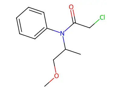 2-chloro-N-(1-methoxypropan-2-yl)-N-phenylacetamide structure