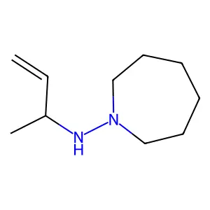 N-but-3-en-2-ylazepan-1-amine structure