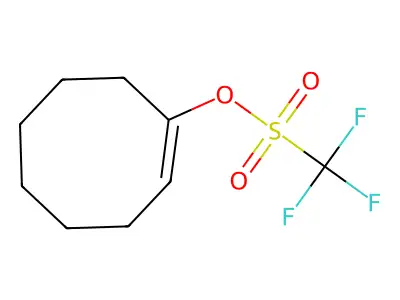 Cycloocten-1-yl trifluoromethanesulfonate structure