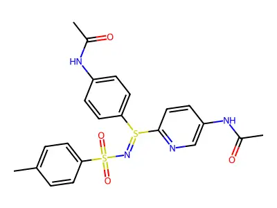 S-(p-acetamidophenyl)-S-(5-acetamido-2-pyridyl)-N-(p-tolylsu structure