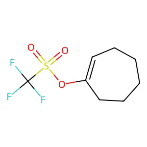 Cyclohept-1-en-1-yl trifluoromethanesulfonate structure