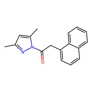 1-(3,5-Dimethyl-1H-pyrazol-1-yl)-2-(1-naphthalenyl)ethanone structure