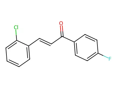 3-(2-Chlorophenyl)-1-(4-fluorophenyl)prop-2-en-1-one structure