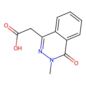 2-(3-Methyl-4-oxo-3,4-dihydrophthalazin-1-yl)acetic acid structure
