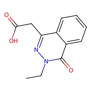 (3-Ethyl-4-oxo-3,4-dihydro-phthalazin-1-yl)-acetic acid structure