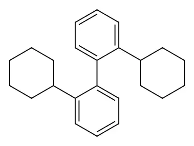 Cyclohexyl(cyclohexylphenyl)benzene structure