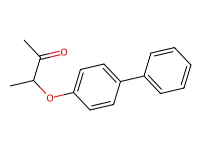 3-(4-Phenylphenoxy)butan-2-one structure