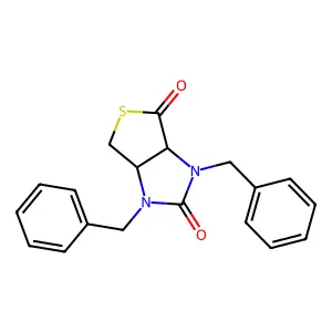(3AS-cis)-1,3-Dibenzyltetrahydro-1H-thieno[3,4-D]imidazole-2,4-dione structure