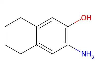 3-Amino-5,6,7,8-tetrahydro-2-naphthol structure