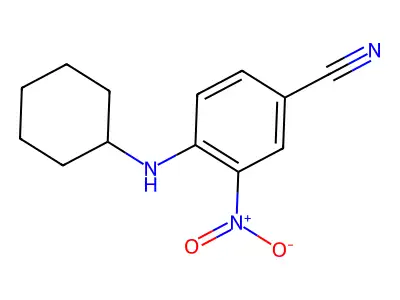 4-(Cyclohexylamino)-3-nitrobenzonitrile structure