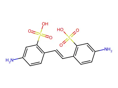 4,4'-Diamino-2,2'-stilbenedisulfonic acid, (E)- structure