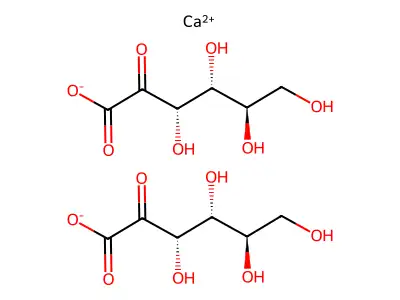2-Keto-D-gluconic acid structure