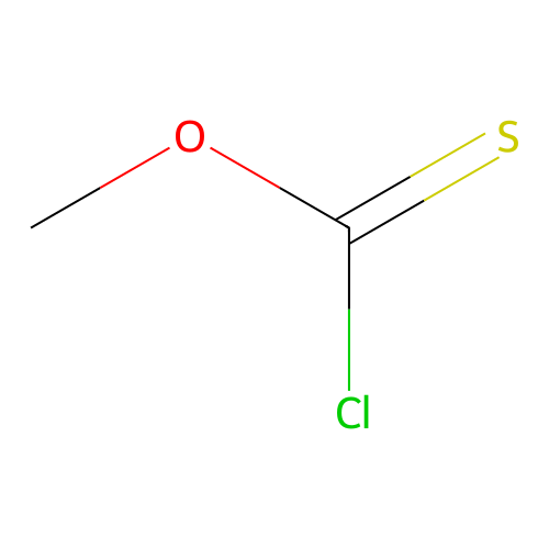 Methyl chloromethanethioate structure