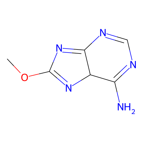 8-methoxy-5H-purin-6-amine structure