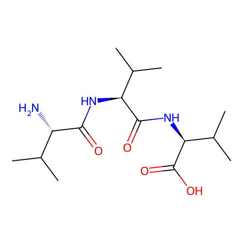 Valyl-valyl-valine structure