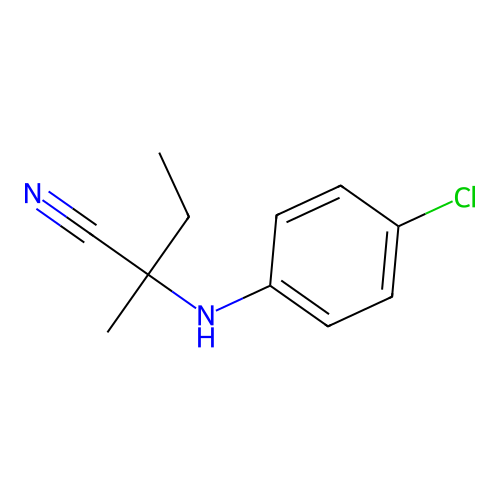 2-(4-Chloroanilino)-2-methylbutanenitrile structure
