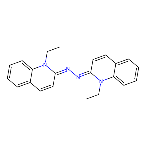 1-ethyl-2(1H)-quinolinone (1-ethyl-2(1H)-quinolinylidene)hydrazone structure