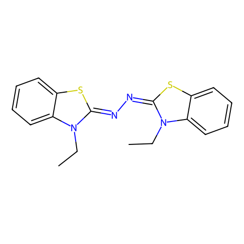 2(3H)-Benzothiazolone, 3-ethyl-, (3-ethyl-2(3H)-benzothiazolylidene)hydrazone structure