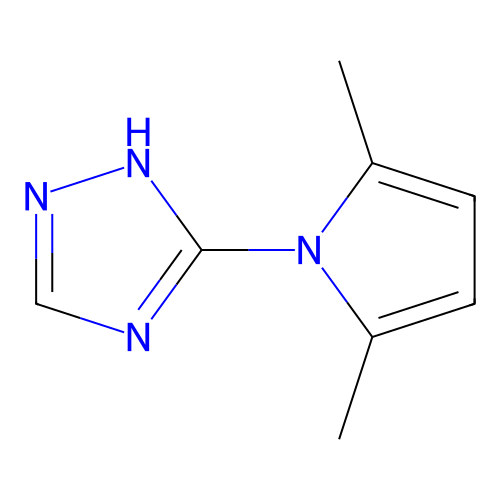 5-(2,5-dimethylpyrrol-1-yl)-1H-1,2,4-triazole structure