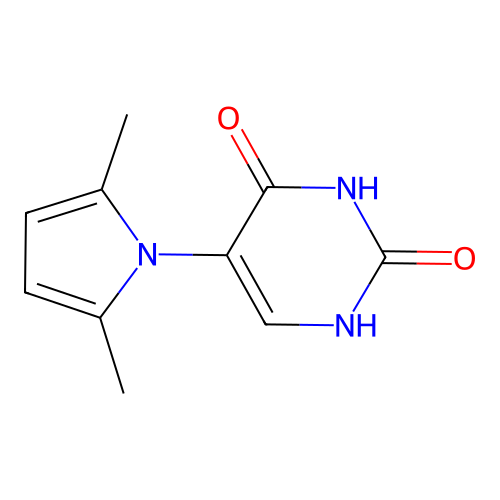 5-(2,5-dimethyl-1H-pyrrol-1-yl)pyrimidine-2,4(1H,3H)-dione structure