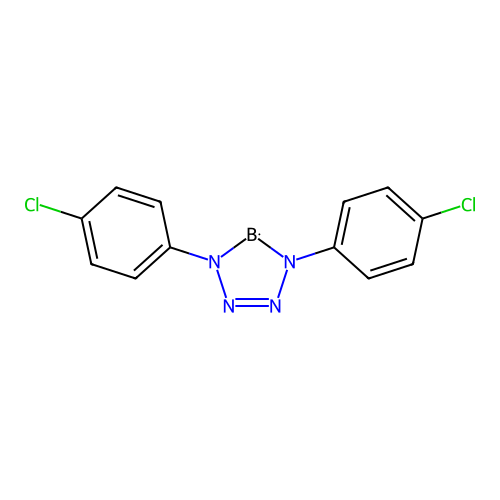 1,4-bis(4-chlorophenyl)-1,2,3,4,5 structure