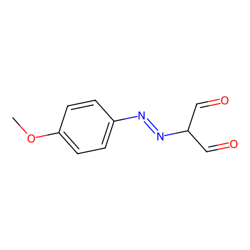 2-[(4-Methoxyphenyl)diazenyl]propanedial structure