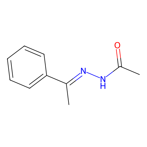 N-(1-phenylethylideneamino)acetamide structure